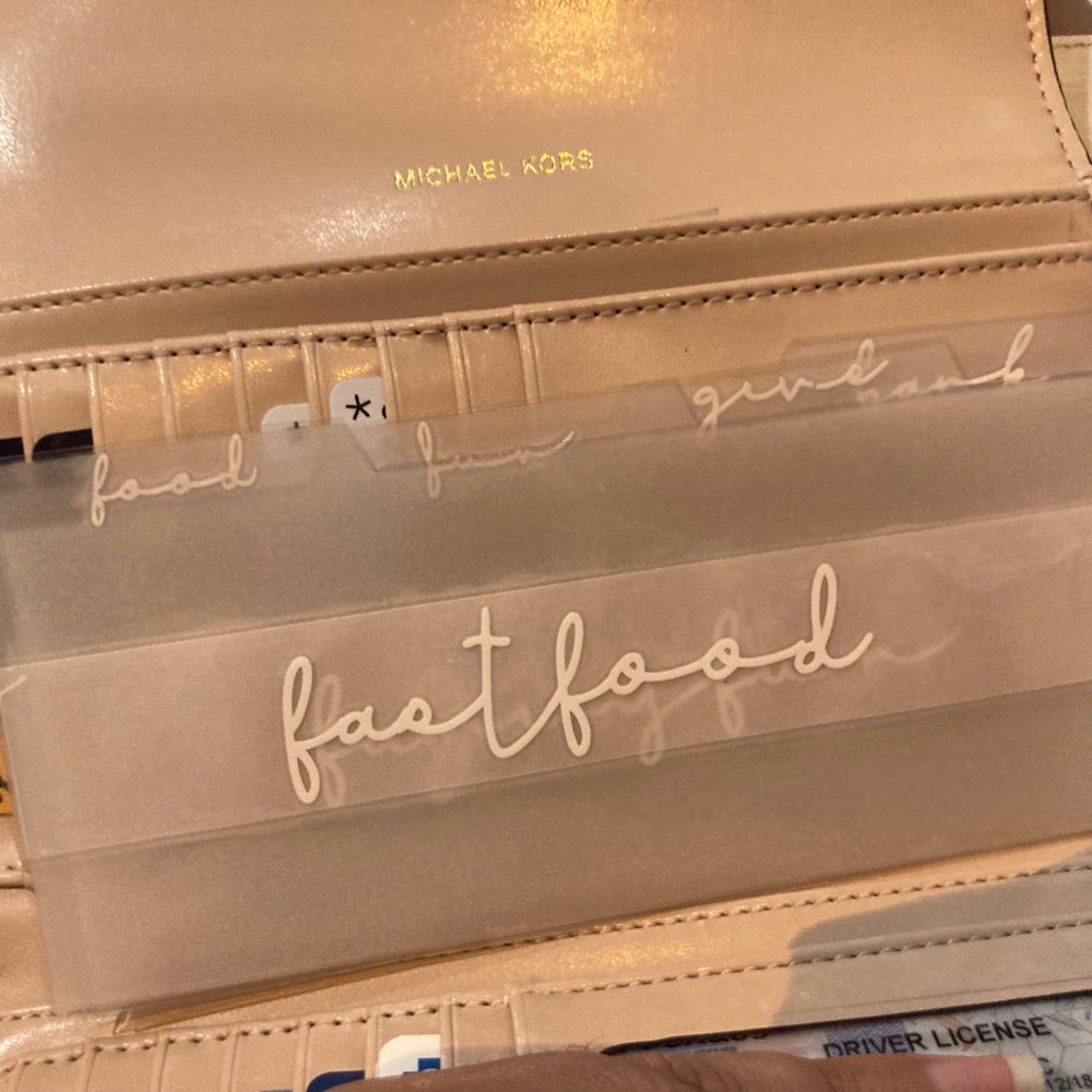 Vellum Cash Wallet Dividers